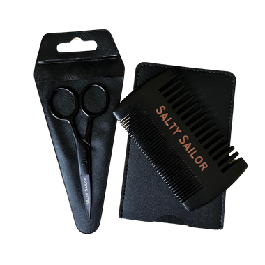 Beard Comb and Scissors Kit